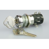 Key Switch - Single-pole - 3 position - on-on-on maintained key switch